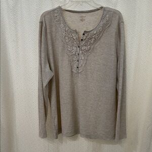 Elegant Lace Trim Women's Top